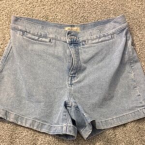 Madewell Light Blue Everett Jean Shorts